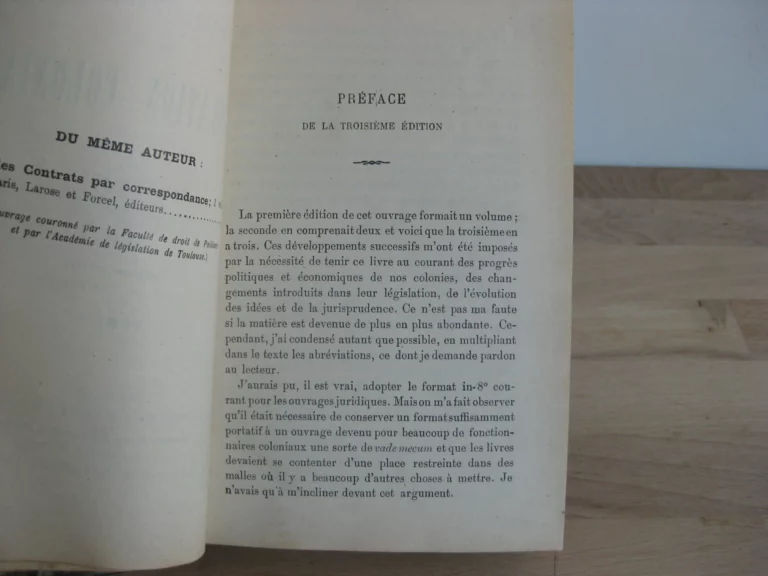 Principes de colonisation et de législation coloniale Principes de colonisation et de législation coloniale