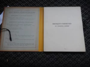 Boutiques parisiennes du Premier Empire Boutiques parisiennes du Premier Empire