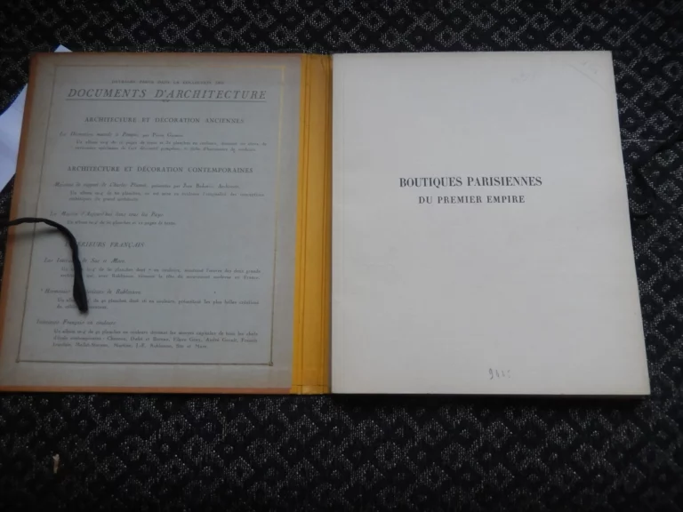 Boutiques parisiennes du Premier Empire