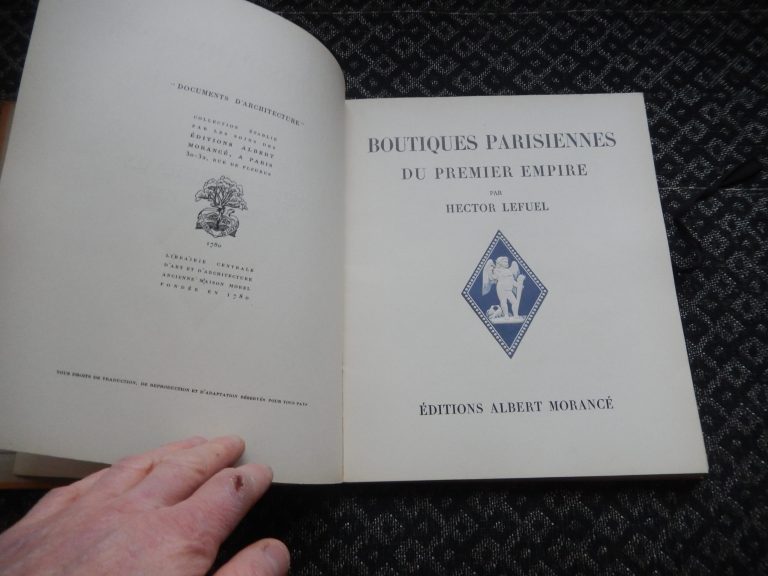 Boutiques parisiennes du Premier Empire