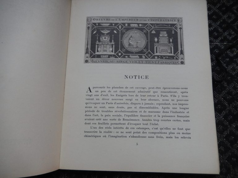 Boutiques parisiennes du Premier Empire