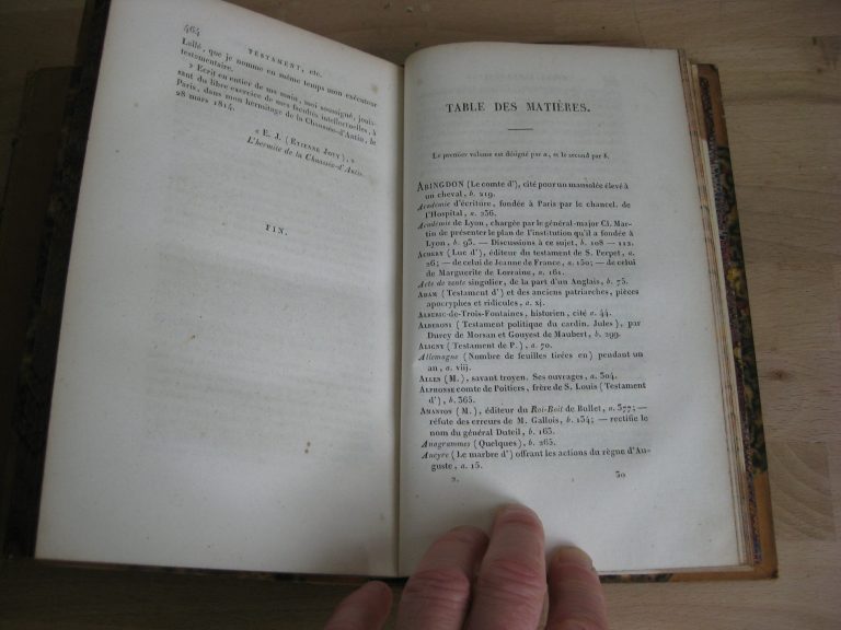 Choix de testamens anciens et modernes, remarquables par leur importance, leur singularité, et leur bizarrerie 