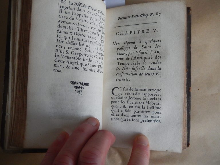 Défense du texte hébreu et de la version vulgate