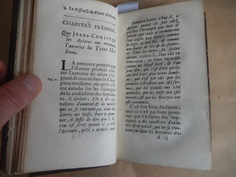 Défense du texte hébreu et de la version vulgate