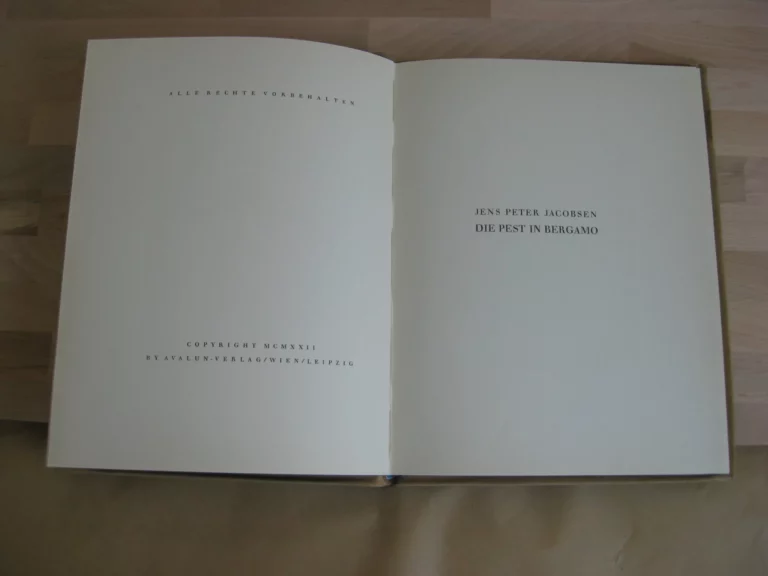 Die Pest in Bergamo - Jens Peter Jacobsen / Alois Kolb, ill.