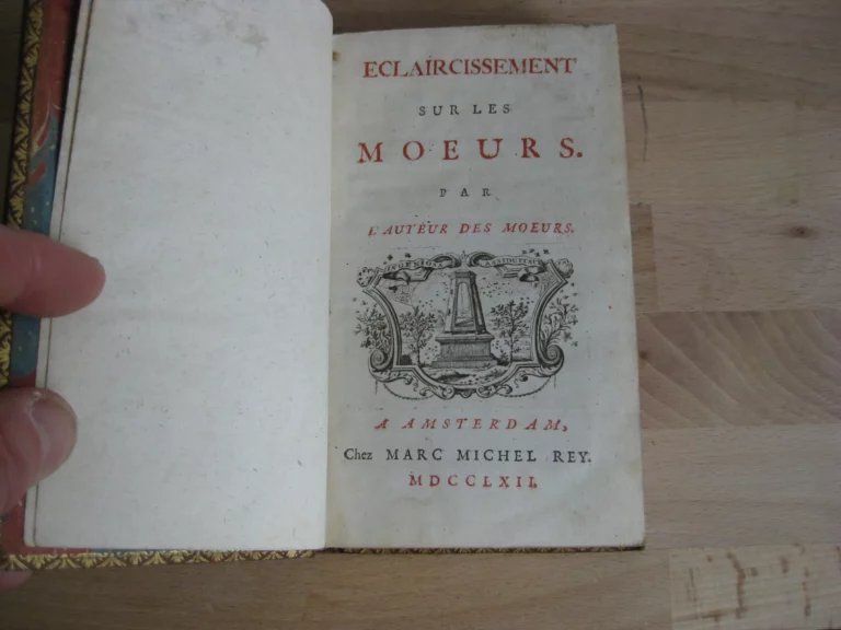Éclaircissement sur Les mœurs - François-Vincent Toussaint Éclaircissement sur Les mœurs - François-Vincent Toussaint