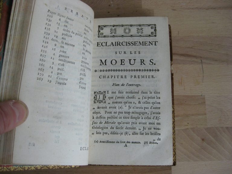 Éclaircissement sur Les mœurs - François-Vincent Toussaint