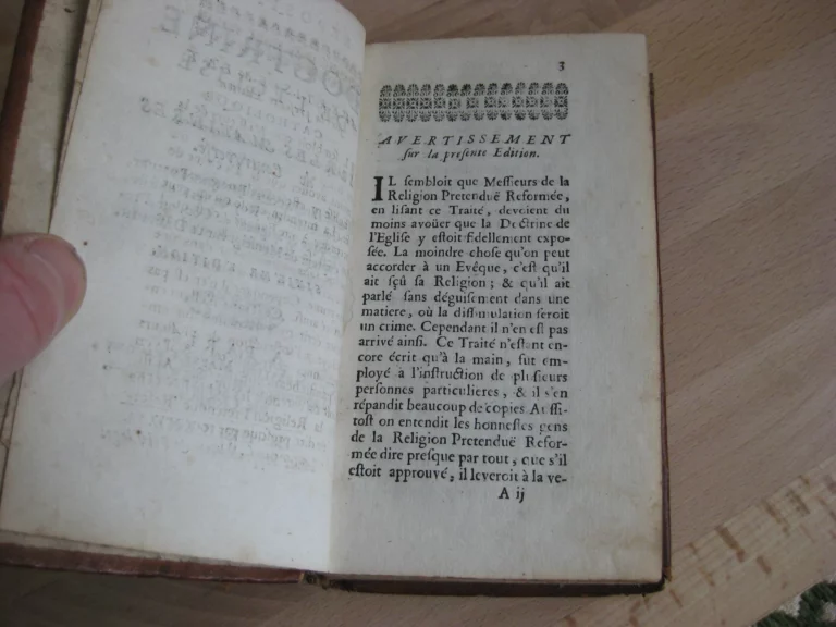 Exposition de la doctrine de l’église catholique sur les matières de controverses