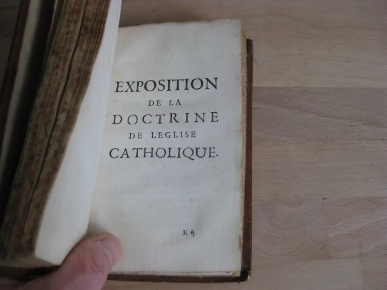 Exposition de la doctrine de l’église catholique sur les matières de controverses