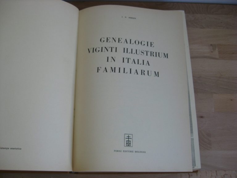 Genealogie viginti illustrium in Italia familiarum in tres classes