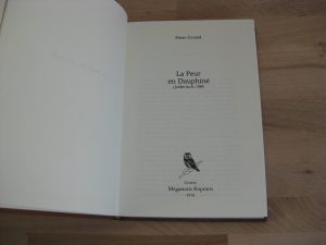 La peur en Dauphiné - Pierre Conard