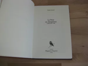 La peur en Dauphiné - Pierre Conard La peur en Dauphiné - Pierre Conard