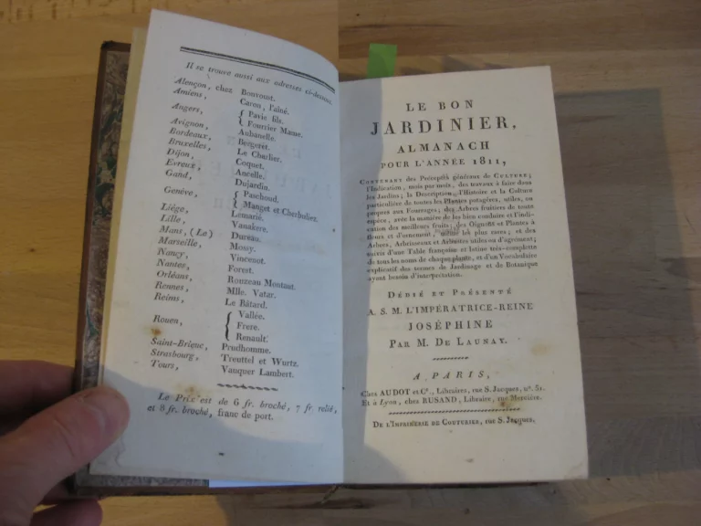 Le bon jardinier. Almanach pour l’année 1811. Le bon jardinier. Almanach pour l’année 1811.