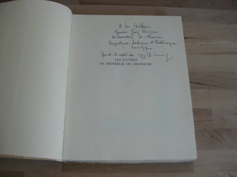 Les lettres de monsieur de Grandcru - Signé Les lettres de monsieur de Grandcru - Signé