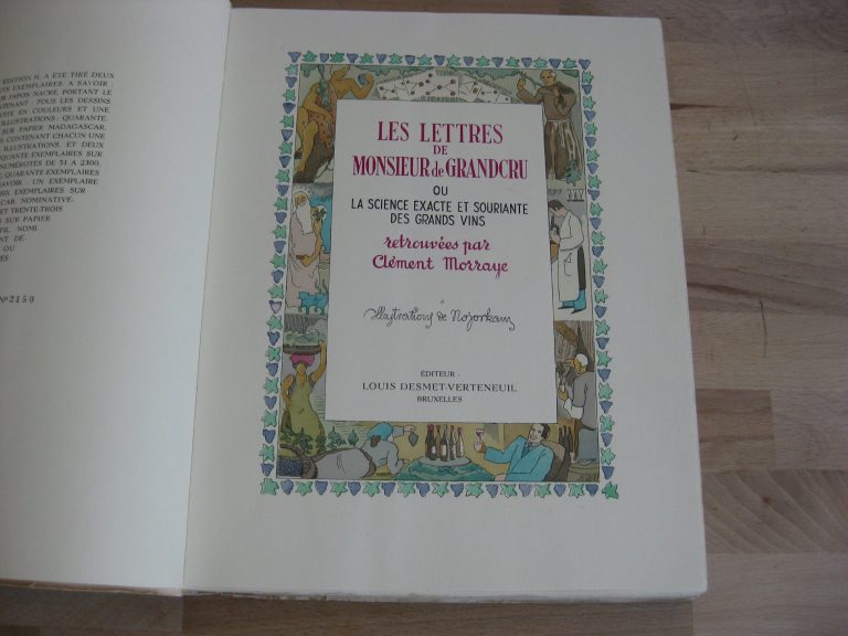 Les lettres de monsieur de Grandcru - Signé