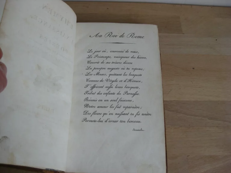 L'Hymen et la naissance, ou Poésies en l'honneur de leurs majestés impériales et royales