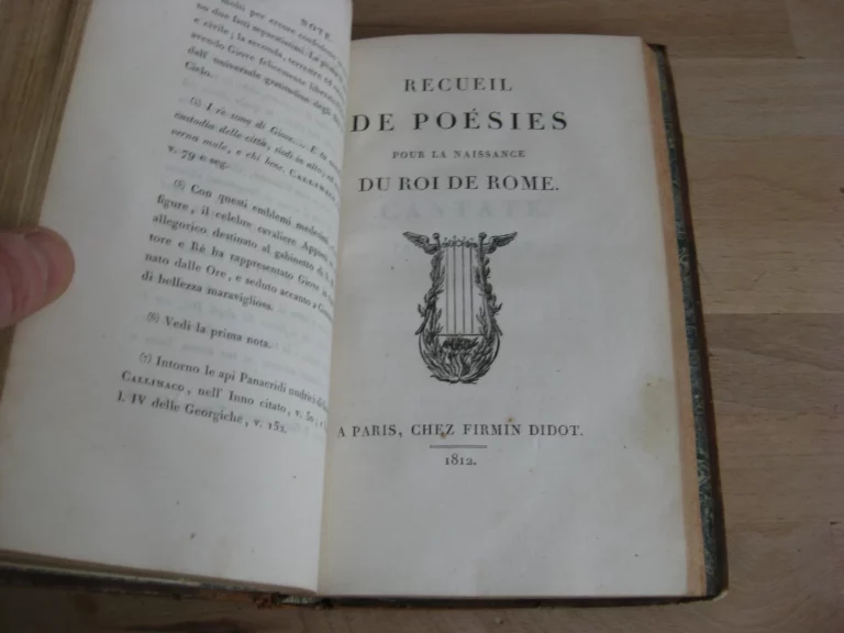L'Hymen et la naissance, ou Poésies en l'honneur de leurs majestés impériales et royales