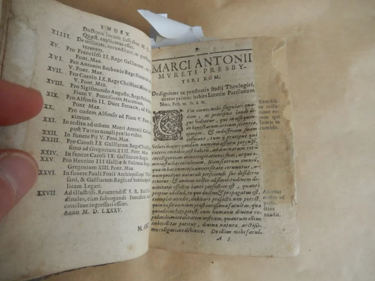 M. Antonii Mureti. Presbyteri I.C. et civis romani oratoris ac poetae clarissimi, Epistolae, hymni sacri, & poemata omnia