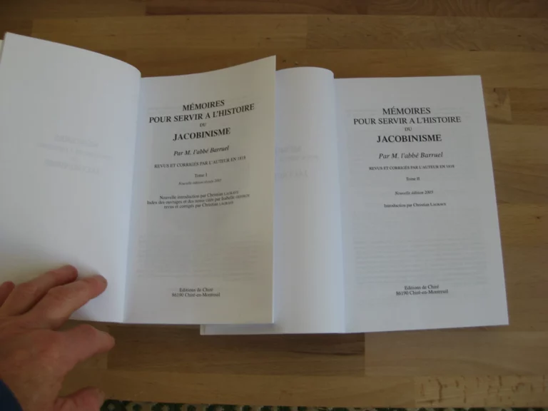 Mémoires pour servir à l’histoire du jacobinisme