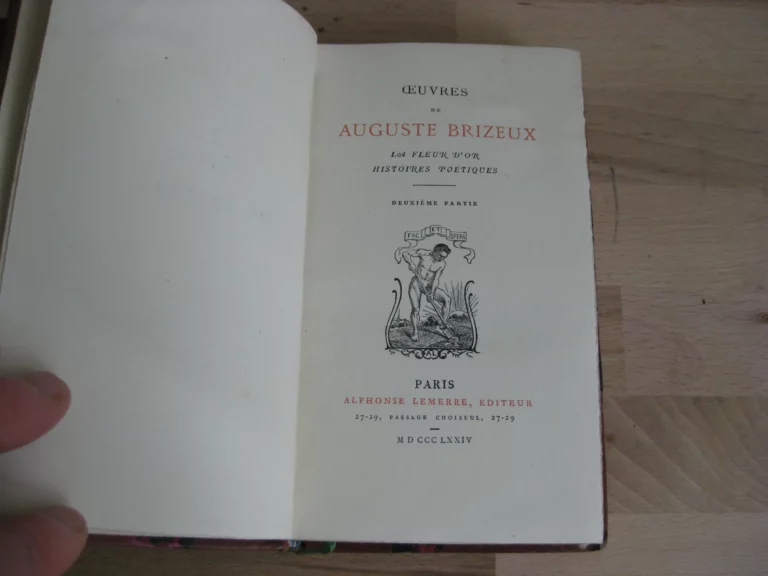 Œuvres de Brizeux, en 4 vol. complet