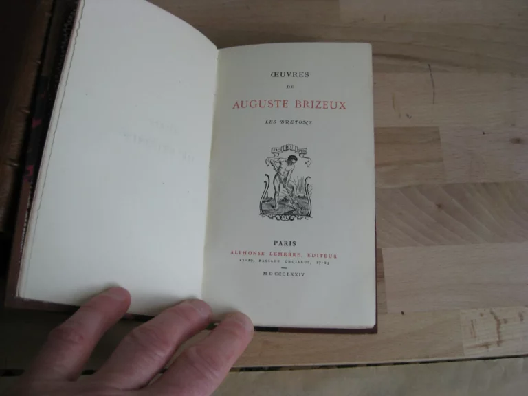 Œuvres de Brizeux, en 4 vol. complet