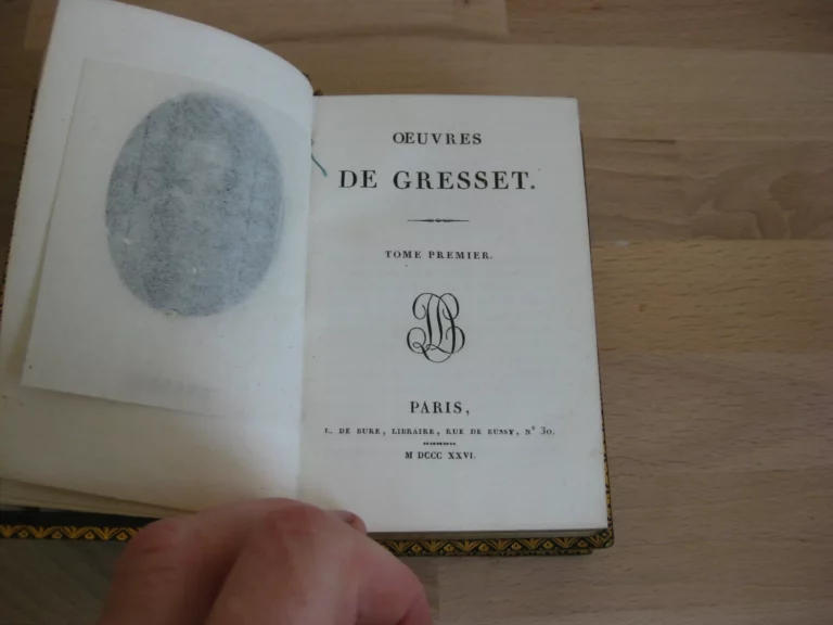 Oeuvres de Gresset, 3 volumes