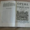 Opera di Torquato Tasso, III et IV en un volume Opera di Torquato Tasso, III et IV en un volume