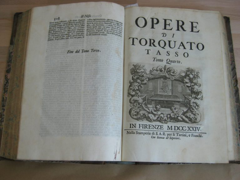 Opera di Torquato Tasso, III et IV en un volume