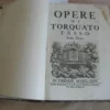 Opera di Torquato Tasso, III et IV en un volume Opera di Torquato Tasso, III et IV en un volume
