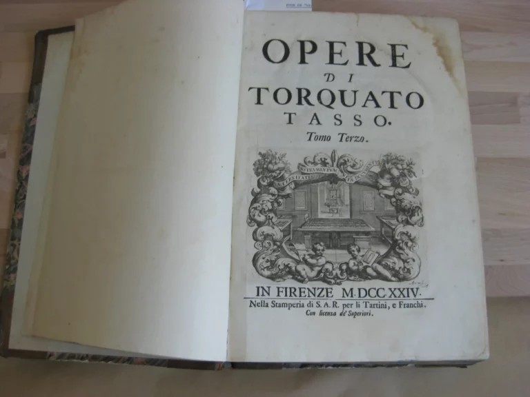 Opera di Torquato Tasso, III et IV en un volume Opera di Torquato Tasso, III et IV en un volume