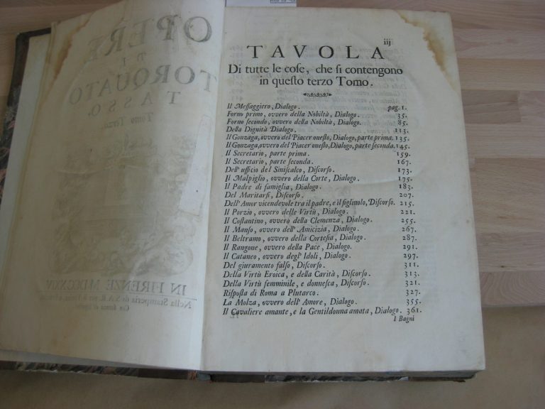 Opera di Torquato Tasso, III et IV en un volume