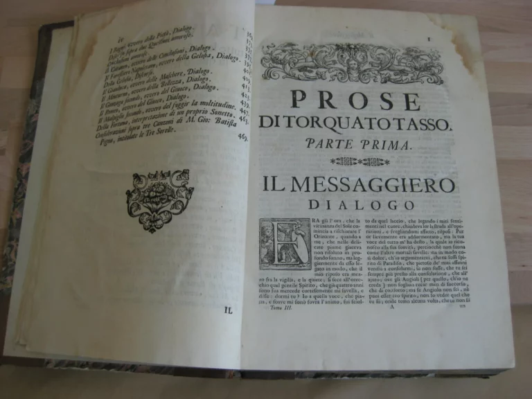 Opera di Torquato Tasso, III et IV en un volume Opera di Torquato Tasso, III et IV en un volume