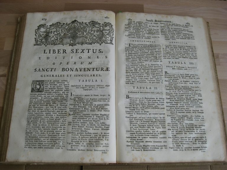 Prodomus ad opera omnia S. Bonaventurae