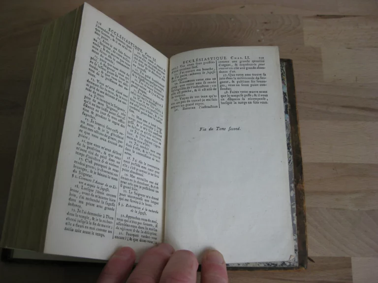 Sainte Bible contenant l’Ancien et le Nouveau testament - Tome second