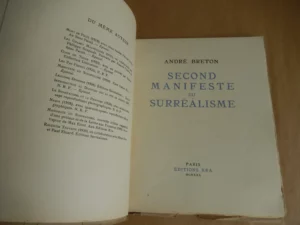Second manifeste du surréalisme Second manifeste du surréalisme
