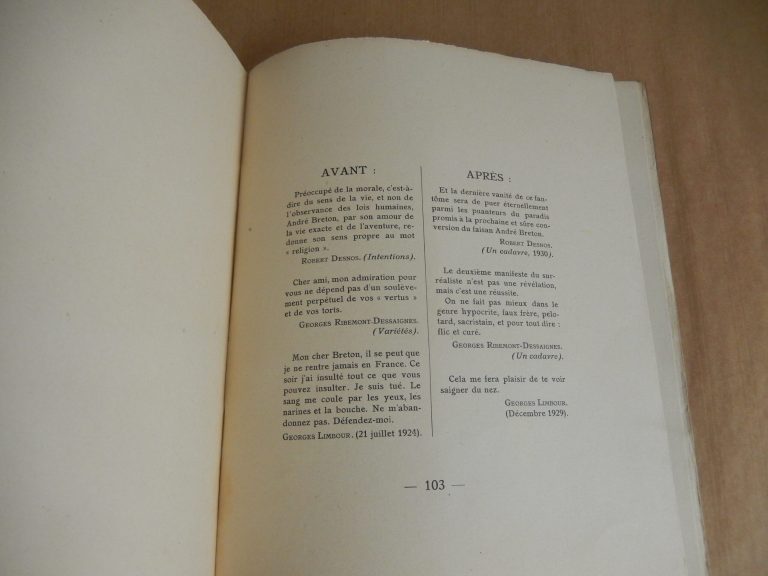 Second manifeste du surréalisme