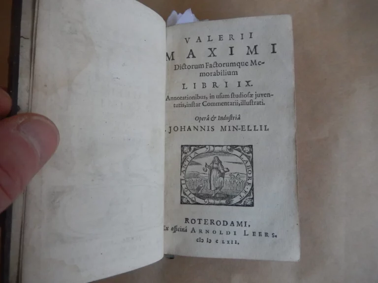 Valerii Maximi Dictorum factorumque Morabilium, Libri IX.