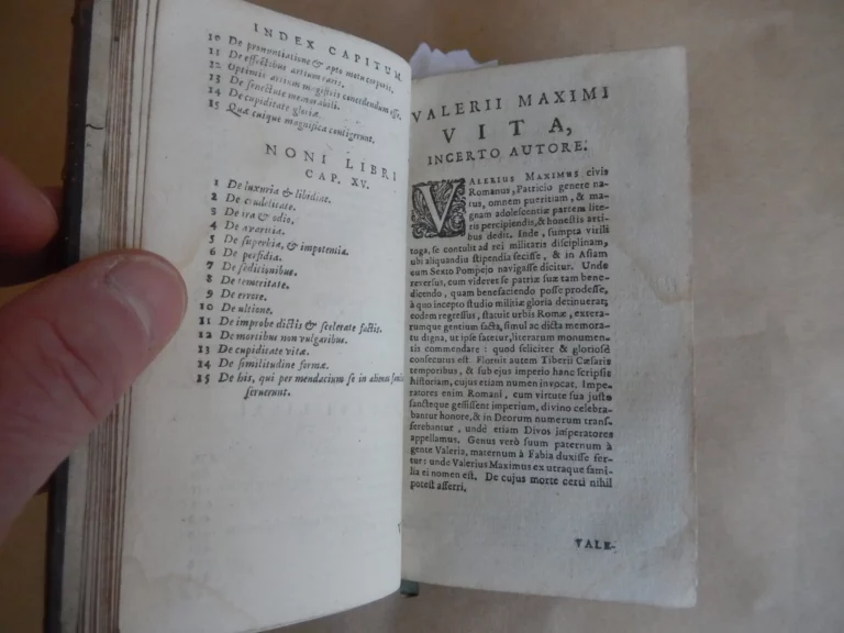 Valerii Maximi Dictorum factorumque Morabilium, Libri IX.
