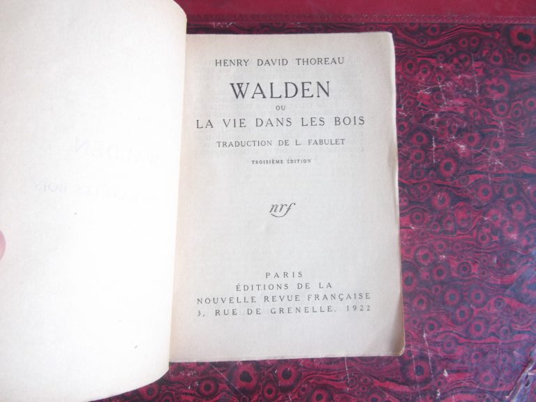 Walden ou la vie dans les bois