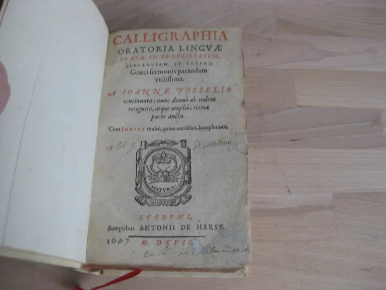 Calligraphia oratoria linguae graecae - Johanne Plosselio