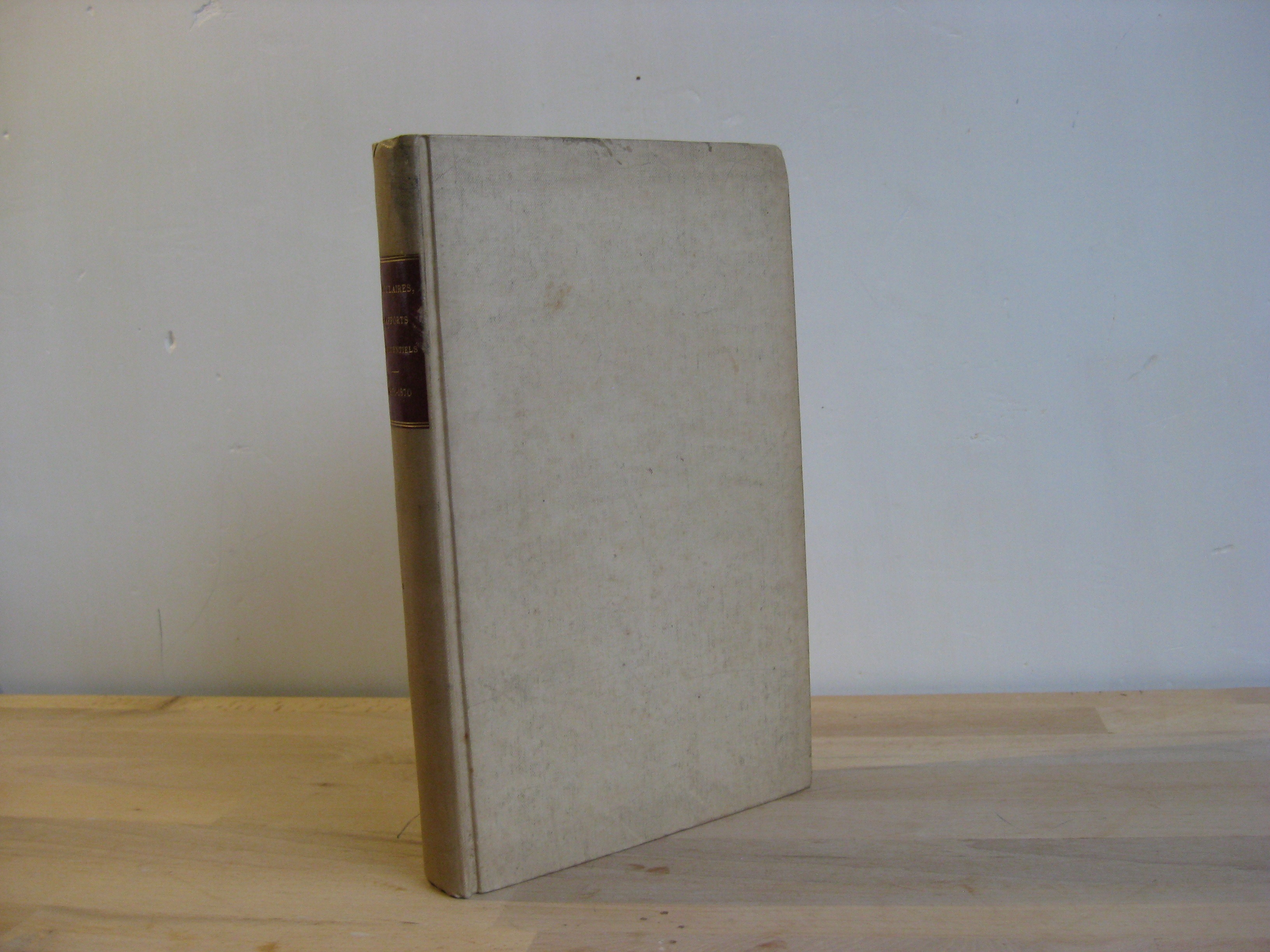 Circulaires, rapports, notes et instructions confidentielles. 1851-1870