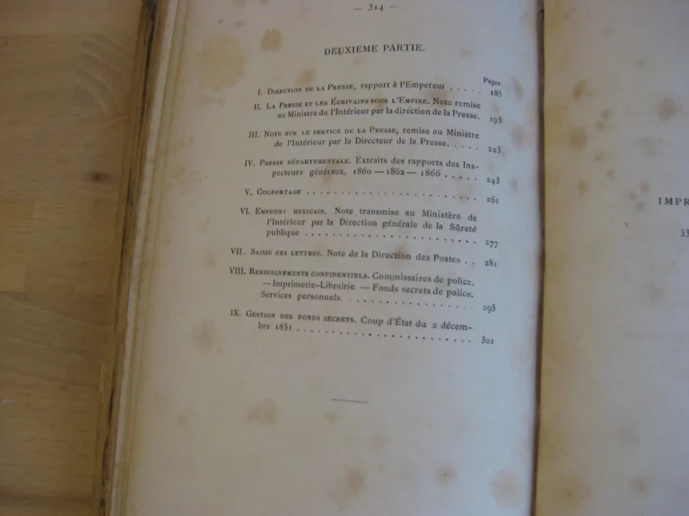 Circulaires, rapports, notes et instructions confidentielles. 1851-1870 Circulaires, rapports, notes et instructions confidentielles. 1851-1870