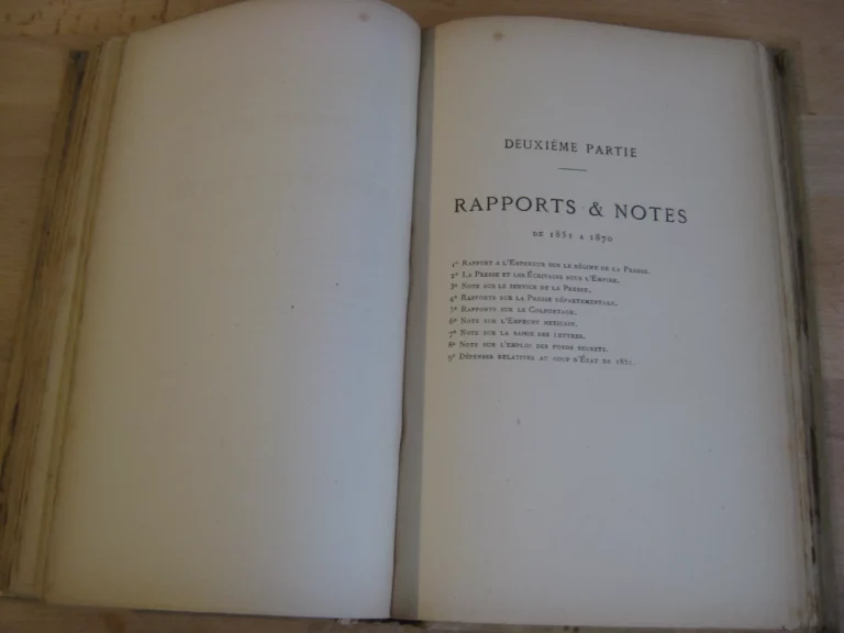 Circulaires, rapports, notes et instructions confidentielles. 1851-1870 Circulaires, rapports, notes et instructions confidentielles. 1851-1870