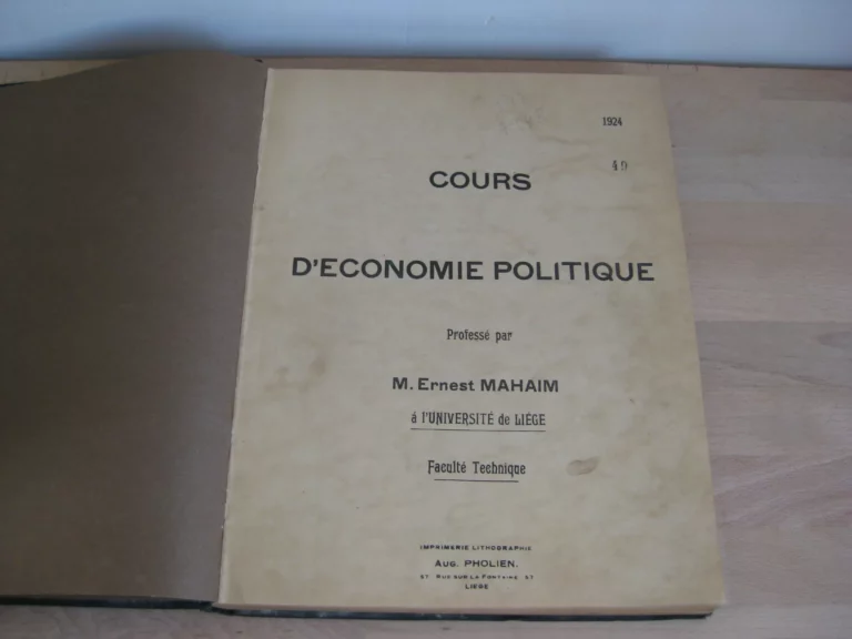 Cours d’économie politique