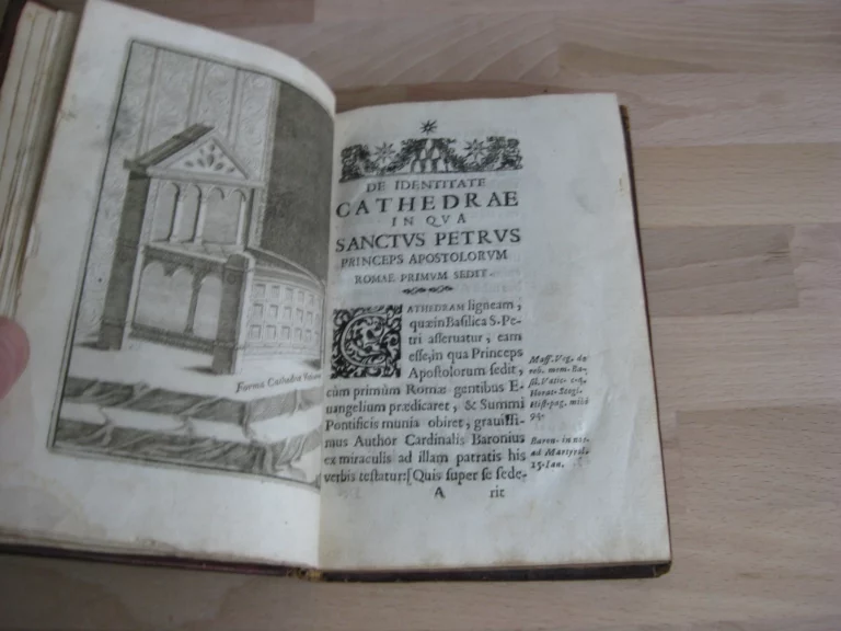 De identitae cathedrae in qua sanctus petrus roma. Édition originale