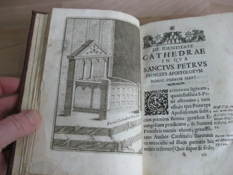 De identitae cathedrae in qua sanctus petrus roma. Édition originale