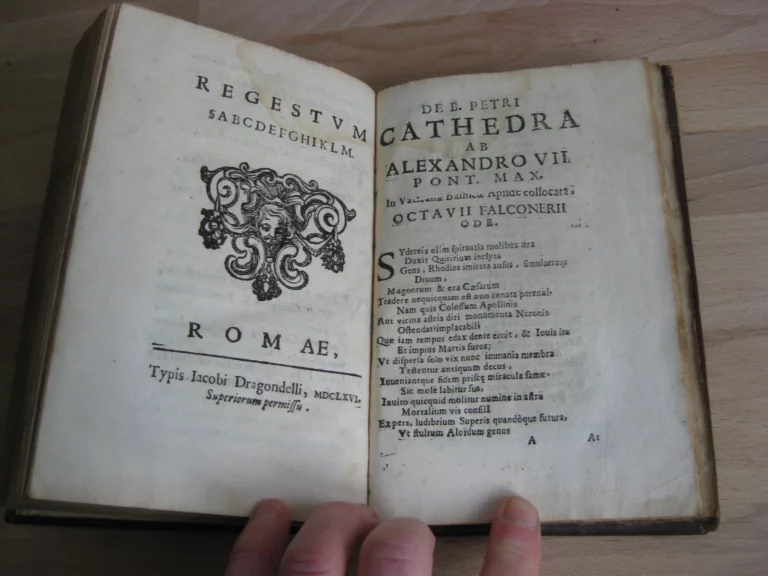 De identitae cathedrae in qua sanctus petrus roma. Édition originale