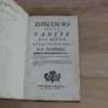Discours sur la vanité des biens et des avantages du monde