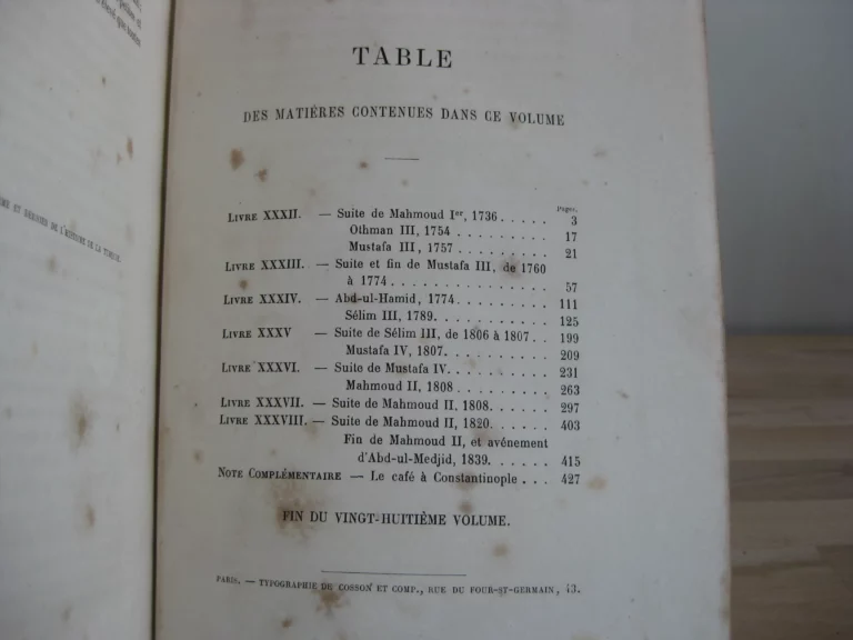 Histoire de la Turquie, 6 volumes complet