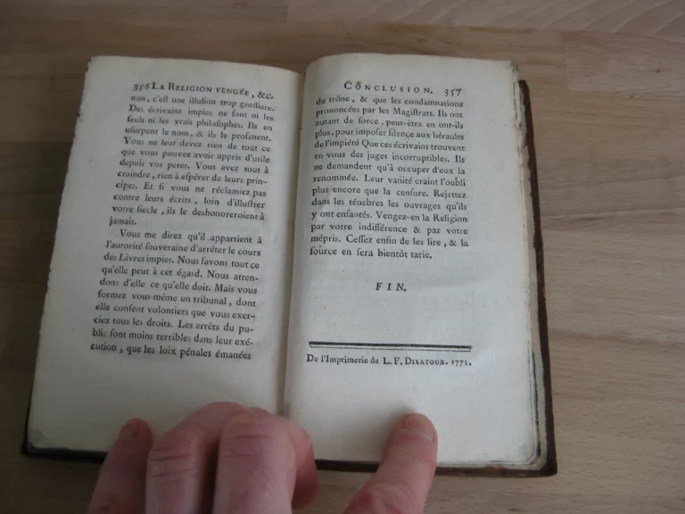 La religion vengée de l’incrédulité par l’incrédulité elle-même